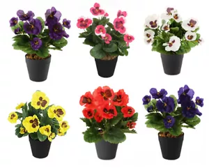 Miglior grappolo per piante tappi per pansy artificiali per biancheria da letto o cesto - pentola NON inclusa - Foto 1 di 12