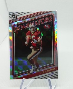 Joe Montana 2022 Donruss Dominators Football Card Insert D36 San Francisco 49ers