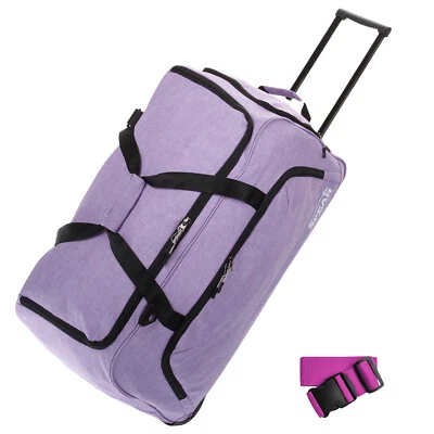 Trolley Reisetasche mit Rollen 85 L XL Koffer Tasche Damen Spear 910 Flieder +g - Bild 1 von 4