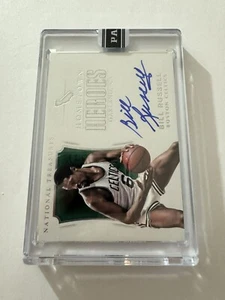 2017-18 National Treasures Bill Russell Hometown Heroes Auto Black Box 1/1 - Picture 1 of 2
