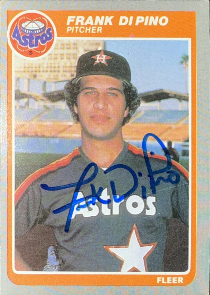 1985 Fleer #349 Frank DiPino Houston Astros AUTO SIGNED - Image 1 of 1