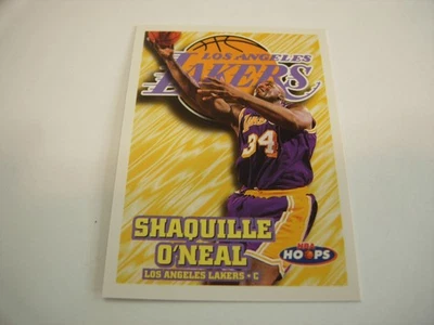 1997/98 NBA HOOPS SHAQUILLE O'NEAL LOS ANGELES LAKERS ORIGINAL NBA CARD # 81 - Image 1 of 2