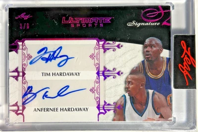 Tim/Penny Hardaway AUTO #/6 Ultimate Sports 2024-25 Leaf Dual Autograph Anfernee - Image 1 of 2