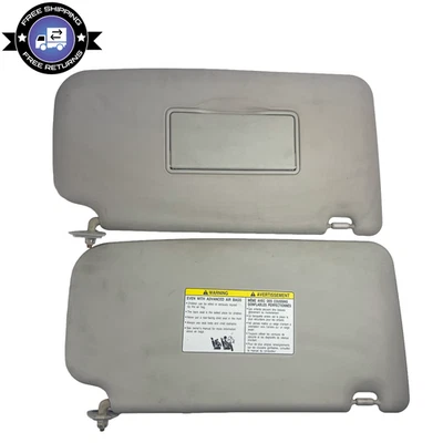 2009-2014 年日产立方体遮阳板一对/套装 LH 右侧 非照明 灰色 原始设备制造商 — 第 1/4 张图片