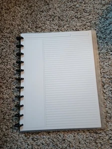 Levenger Clear Cover Circa Notebook Letter Size with Multi-Color Page Samples - Picture 1 of 6