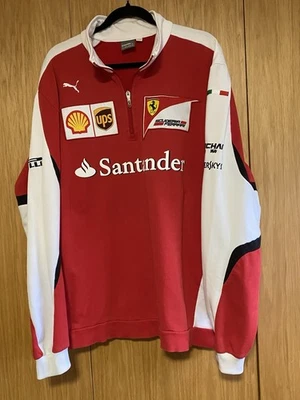 Puma Ferrari Scuderia Santander красный и белый LS четверть молнии толстовка 2XL - Изображение 1 из 4
