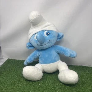 Smurf Plush, CLUMSY, Build a Bear, Blue & white Stuffed Animal Toy 18” - Picture 1 of 9