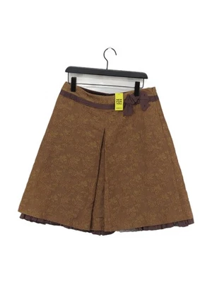 Whistles Women's Midi Skirt UK 14 Tan Wool with Other, Polyester Midi A-Line - Image 1 of 4