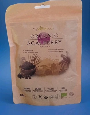 Organic Acai Berry Powder ,  Antioxidants, Vitamins Immune support - No Filllers - Image 1 of 4
