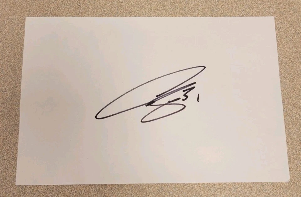 TARJETA ÍNDICE FIRMADA POR CURTIS JOSEPH 4x6 NHL AUTÓGRAFO BLUES HOJAS DE ARCE COYOTES AUTO Foto 1 de 1