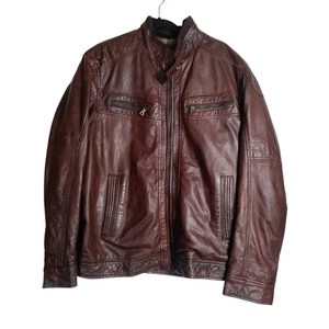 Chaqueta de cuero marrón oscuro Danier para hombre talla XL - Imagen 1 de 10