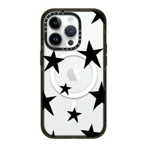 Funda CASETiFY Impact Apple iPhone 11 12 13 14 Pro Max - Estrellas Negra Limitada