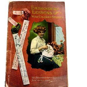 The Brainerd Armstrong Company Embroidery Lessons with Colored Studies 1909 - Imagen 1 de 10