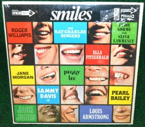 Smiles Ray Charles Sammy Davis Ella Fitzgerald LP Vinyl Record Album  - Picture 1 of 8