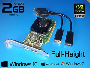 Dell Optiplex 3010 3020 7010 7020 9010 9020 TOWER 2GB Video Card with Dual HDMI - Picture 1 of 1