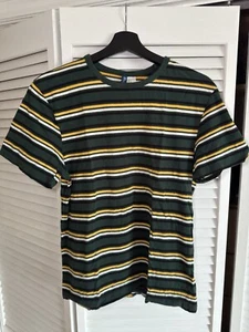 Green Striped T-Shirt Small Men - Picture 1 of 2