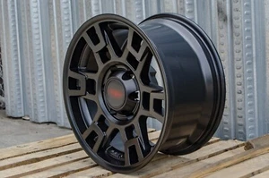 TR1 Off Road Black Rims 17x9 -12 6x139.7 Fit Toyota Tacoma 4Runner Lifted - Picture 1 of 3