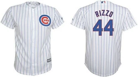 Majestic Chicago Cubs Anthony Rizzo Kids MLB White Cool Base Jersey - Medium 5/6 Cover
