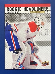 🏒 2007-08 Upper Deck Hockey Rookie Headliners Insert #RH3 Carey PRICE 🏒