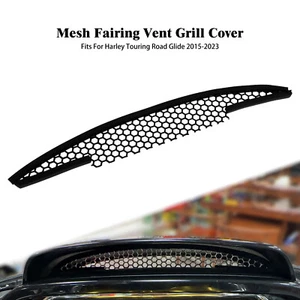 Black Mesh Fairing Vent Grill Metal Top Grille Fit For Harley Road Glide 2015-23 - Imagen 1 de 13