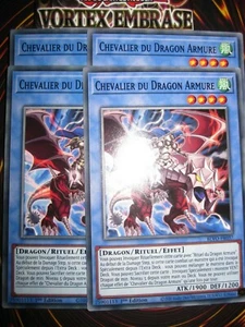 YU-GI-OH! CHEVALIER DU DRAGON ARMURE PLAYSET (LOT DE 4) BLVO-FR037 ED 1 FRANCAIS - Picture 1 of 1