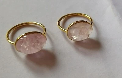 Natural Morganite Gemstone 925 Sterling Silver Ring, Best Valentine Gift - Image 1 of 3