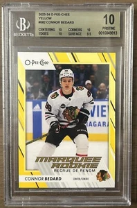 2023 2023-24 O-Pee-Chee Yellow Rookie #582 Connor Bedard BGS 10 PRISTINE Chicago - Bild 1 von 5