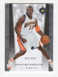 2006-07 UD ULTIMATE COLLECTION JASON RICHARDSON GOLDEN STATE WARRIOR #42 351/499 - Picture 1 of 2
