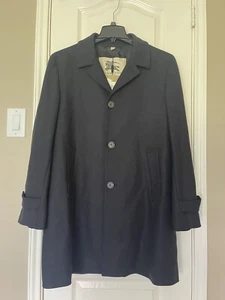 NWT Burberry London Carlson Wool Blend Ink Coat Men Size 54 $895 - Picture 1 of 13
