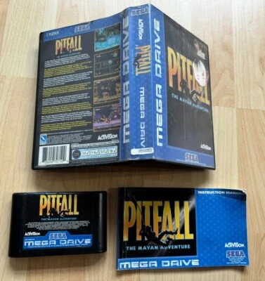 Pitfall Sega Mega Drive Game - Boxed & Complete - Manual Included - Pal - Image 1 of 4