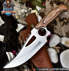 CSFIF Hand Forged Hunting Skinner Knife D2 Tool Steel Olive Wood Decoration