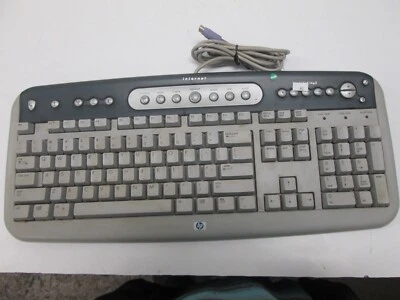 USED Gray HP Wired Keyboard 5185-1596  - Image 1 of 4