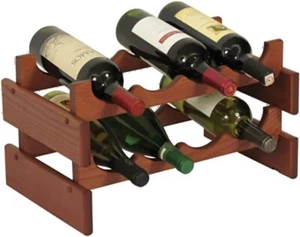Wooden Mallet 8 Bottle Dakota Wine Rack - Picture 1 of 4