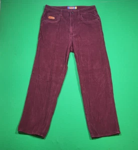 Empyre Cordhose Herren Gr. 34 Relax Fit Skater Baggy High Rise weinrot - Bild 1 von 15