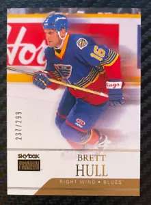 Brett Hull 2014-15 Fleer Showcase 237/299 Skybox premium #4 GOLD - Picture 1 of 2
