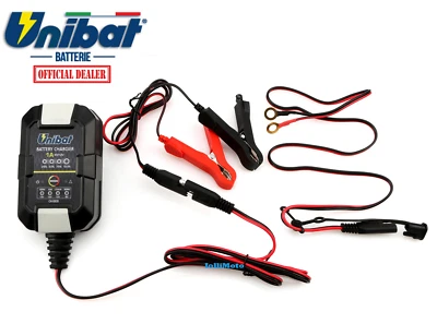 Mantenedor Cargador Automático Batería Moto Gel Plomo Litio 12V 6V 1A Unidas - Imagen 1 de 4