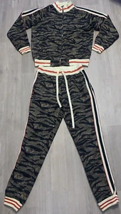 G-Style USA Camo Track Suit Large Green Full Zip Athleisure Jacket Pants Jungle - Picture 1 of 18