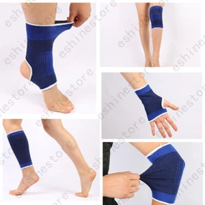 Sports Wear Elbow Ankle Hand Calf Knee Safety Support Tennis Elastic Pain Relief - Picture 1 of 10