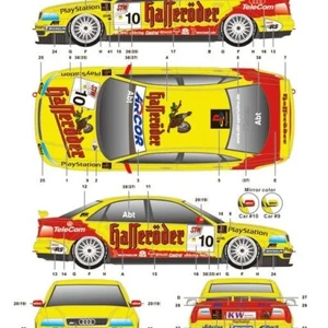 S.K. Decals SK24153 Audi A4 Quattro Super Tourenwagen Cup 1999 Abt Decal Sheet - Picture 1 of 2