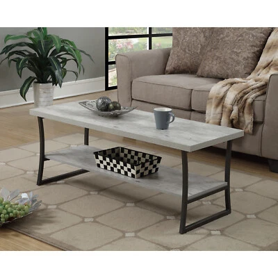 X-Calibur Coffee Table Faux Birch/Slate Gray - Image 1 of 4