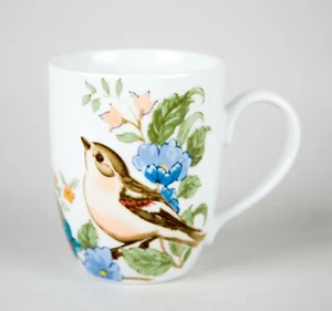 Mikasa Fantasy in Blue Mug Floral Design with Bird - Picture 1 of 3