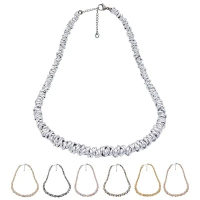 Collana regolabile da donna con nodini intrecciati stile dodo made in Italy 6 mm - Immagine 1 di 2