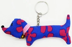 Keyring Dog Animal Lover Doll Pattern Scotch Sewing Charm Cute Fabric - Picture 1 of 5