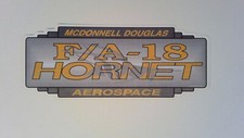 4" Sticker F/A-18 Hornet McDonnell Douglas Aerospace Air Force + Card