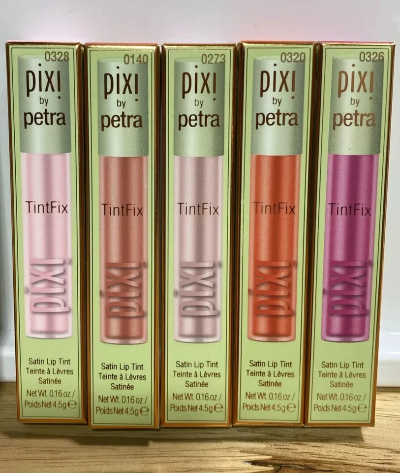 Lote de 5 Surtidos Pixi por Petra TintFix Tinte Labial Satinado Sin Duplicados Nuevo en Caja Foto 1 de 2