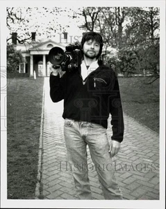 1997 Stampa Foto Filmmaker Ken Burns sul set di "Thomas Jefferson", per PBS. - Foto 1 di 2