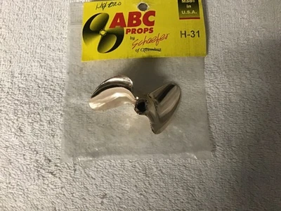 ABC RC Boat Propeller,  H-31 ABC Nitro RC Hydro Boat Prop,  Balanced, Sharpened - Image 1 of 4