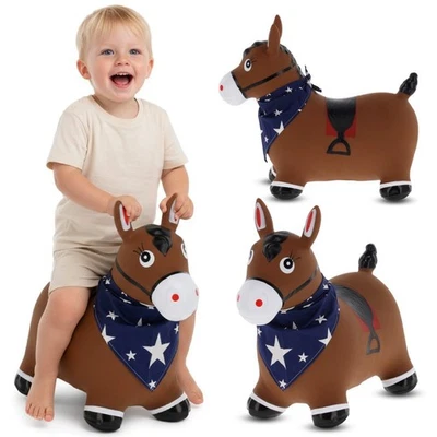 Hüpftier Hüpfpferd Hüpfer Hüpfen + pumpe ab 1 Jahre Sun Baby