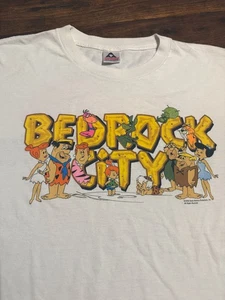 VTG Flinstones Bedrock City T Shirt 1998 - Picture 1 of 6