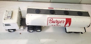 Vintage Nylint Burger Dairy Products Semi Truck And Tanker White Fair Condition - Picture 1 of 6